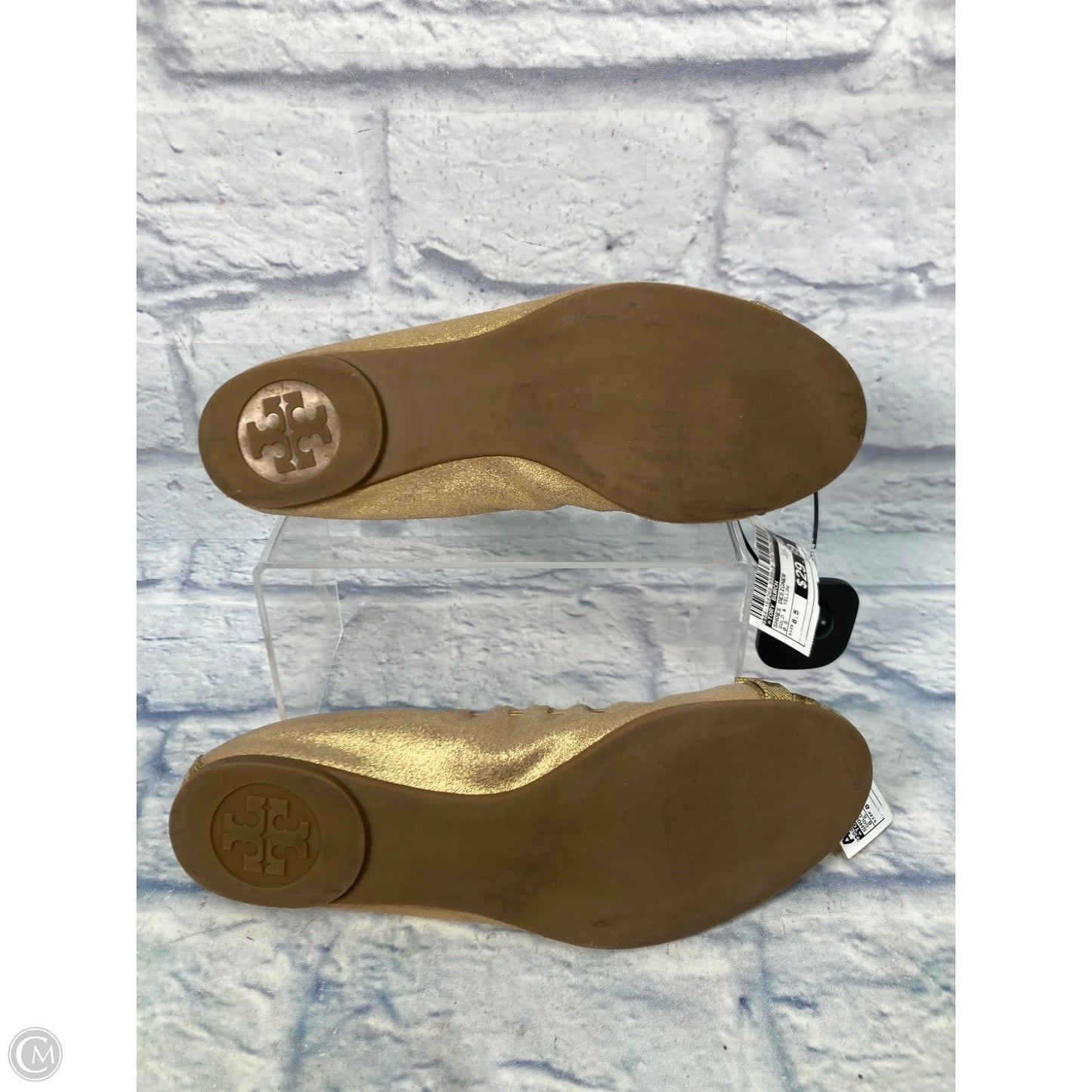 Shoes Designer By Tory Burch In Gold & Yellow, Size: 8.5