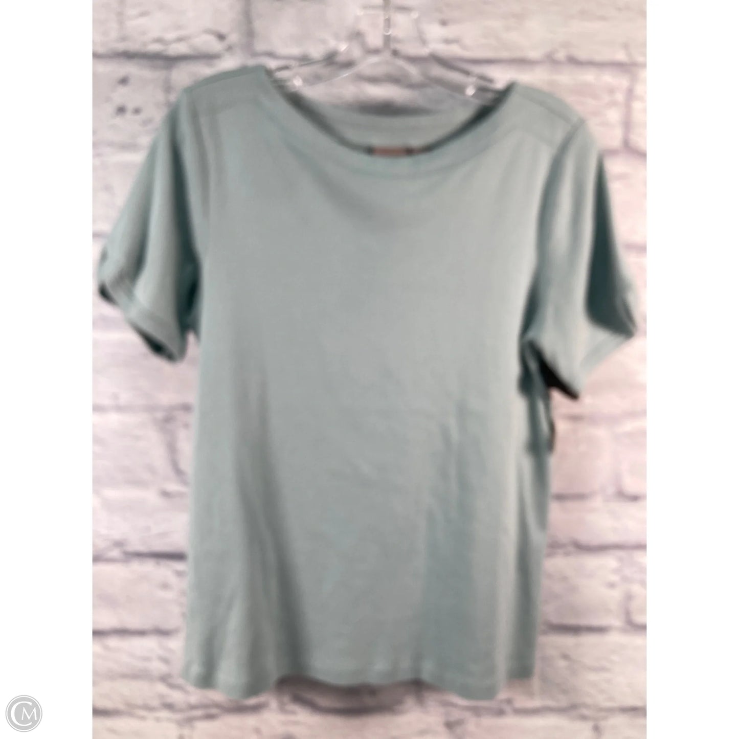 Top Short Sleeve Basic By Chicos In Green, Size: L