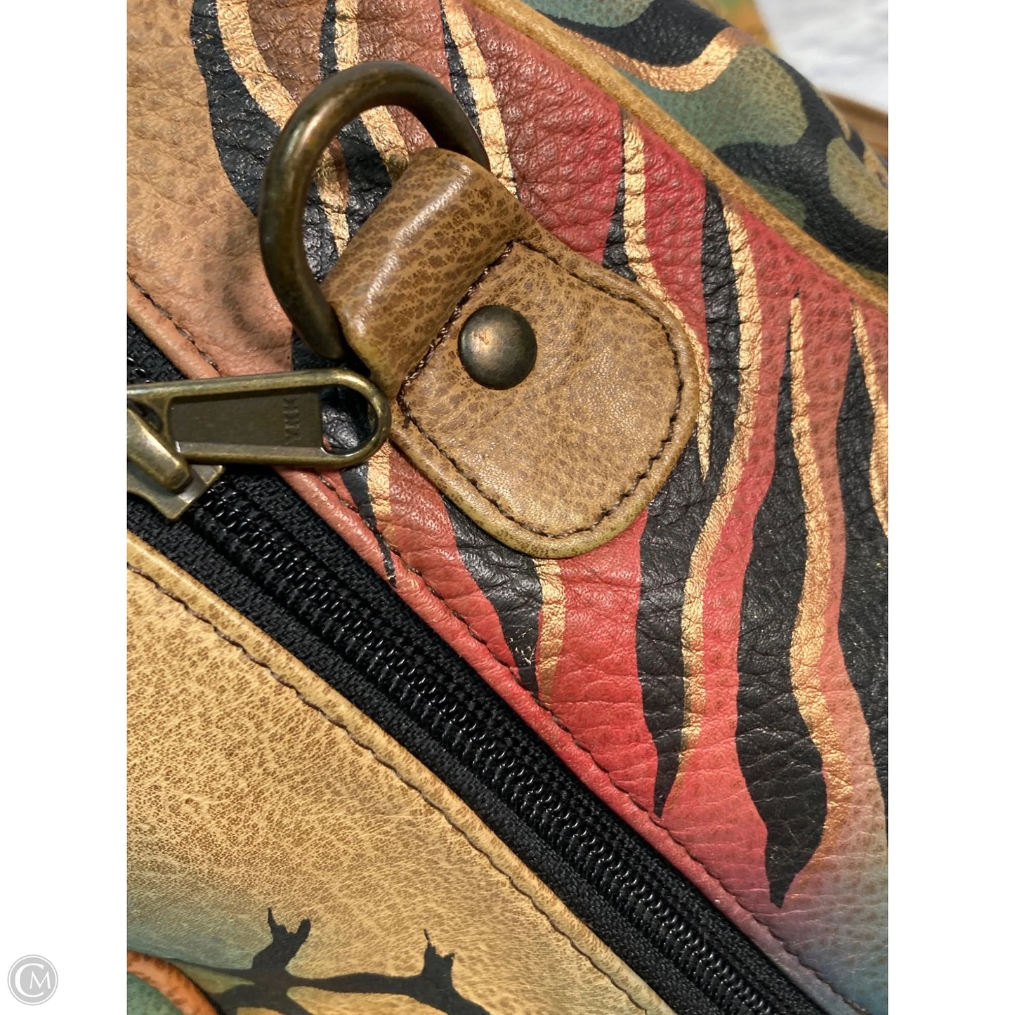 Handbag Leather By Anuschka, Size: Medium