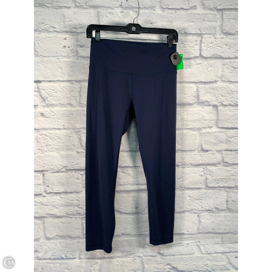 Athletic Leggings Capris By Lululemon In Blue, Size: 8