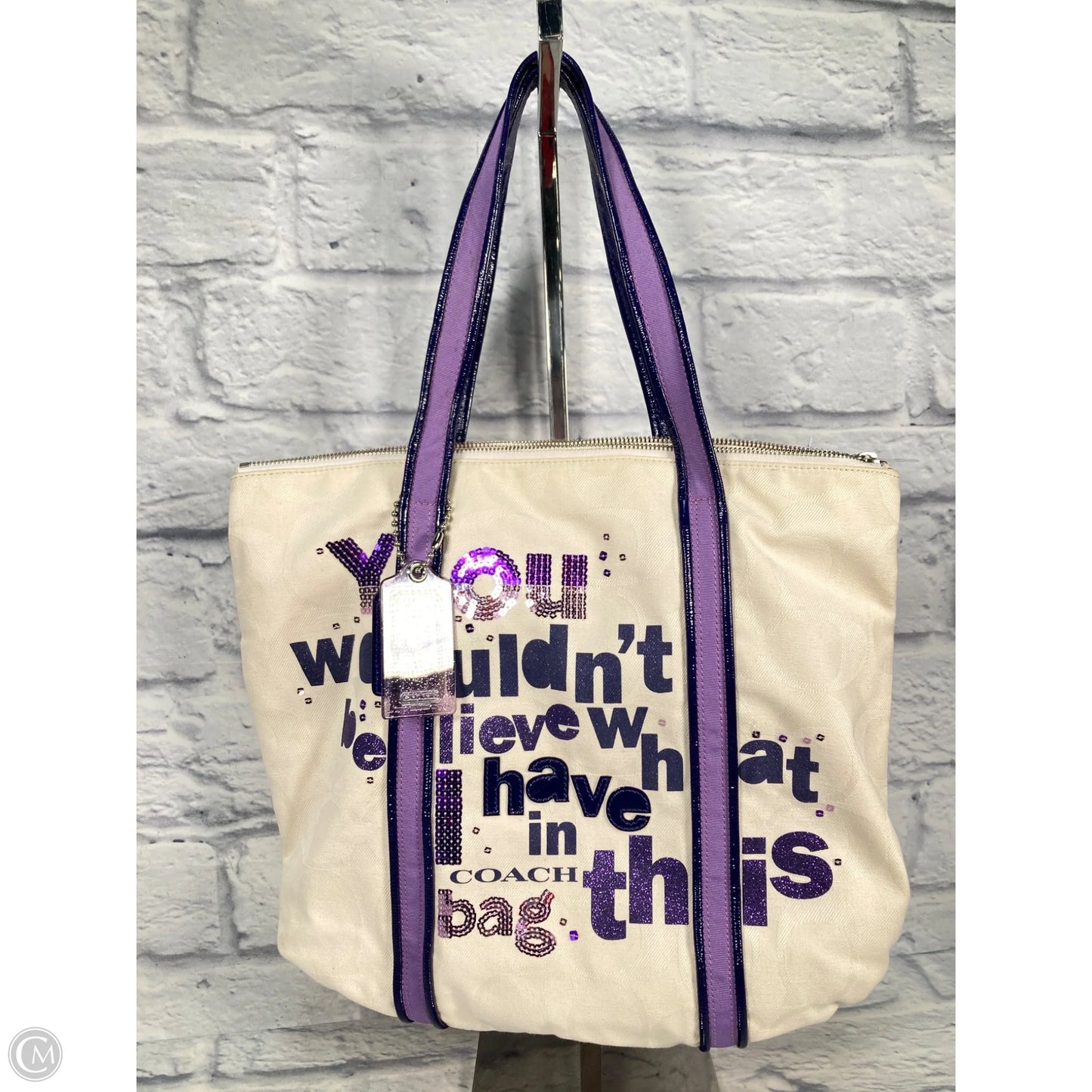 Tote Designer By Coach, Size: Large