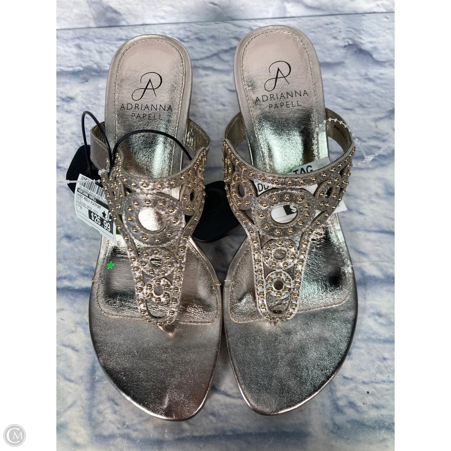 Shoes Heels Platform By Adrianna Papell In Gold, Size: 9
