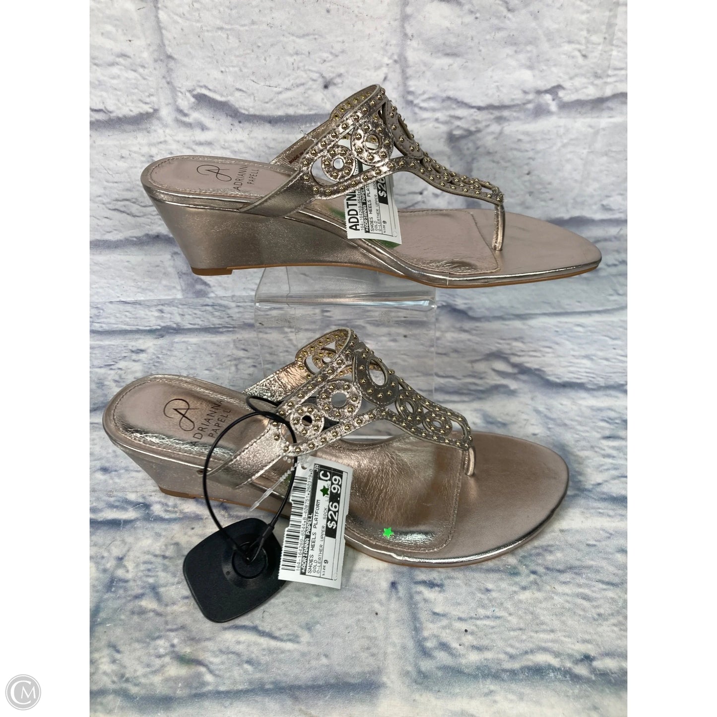 Shoes Heels Platform By Adrianna Papell In Gold, Size: 9