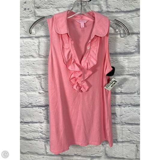 Top Sleeveless Designer By Lilly Pulitzer In Pink, Size: Xs