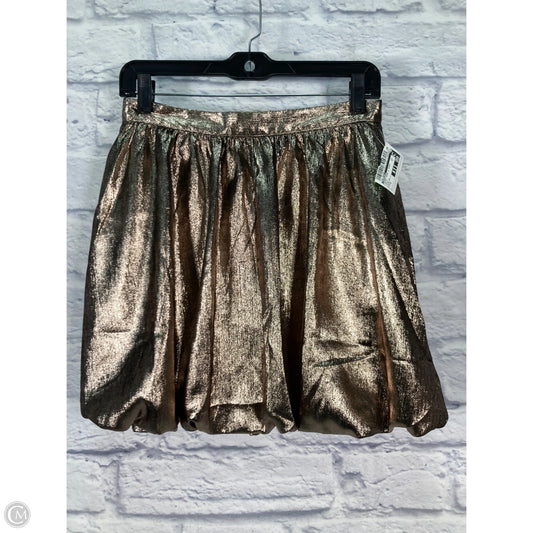 Skirt Mini & Short By Madewell In Gold, Size: 0