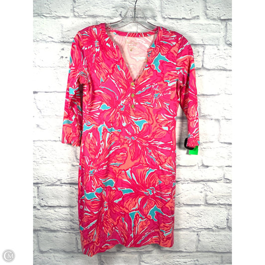 Dress Designer By Lilly Pulitzer In Blue & Pink, Size: Xs