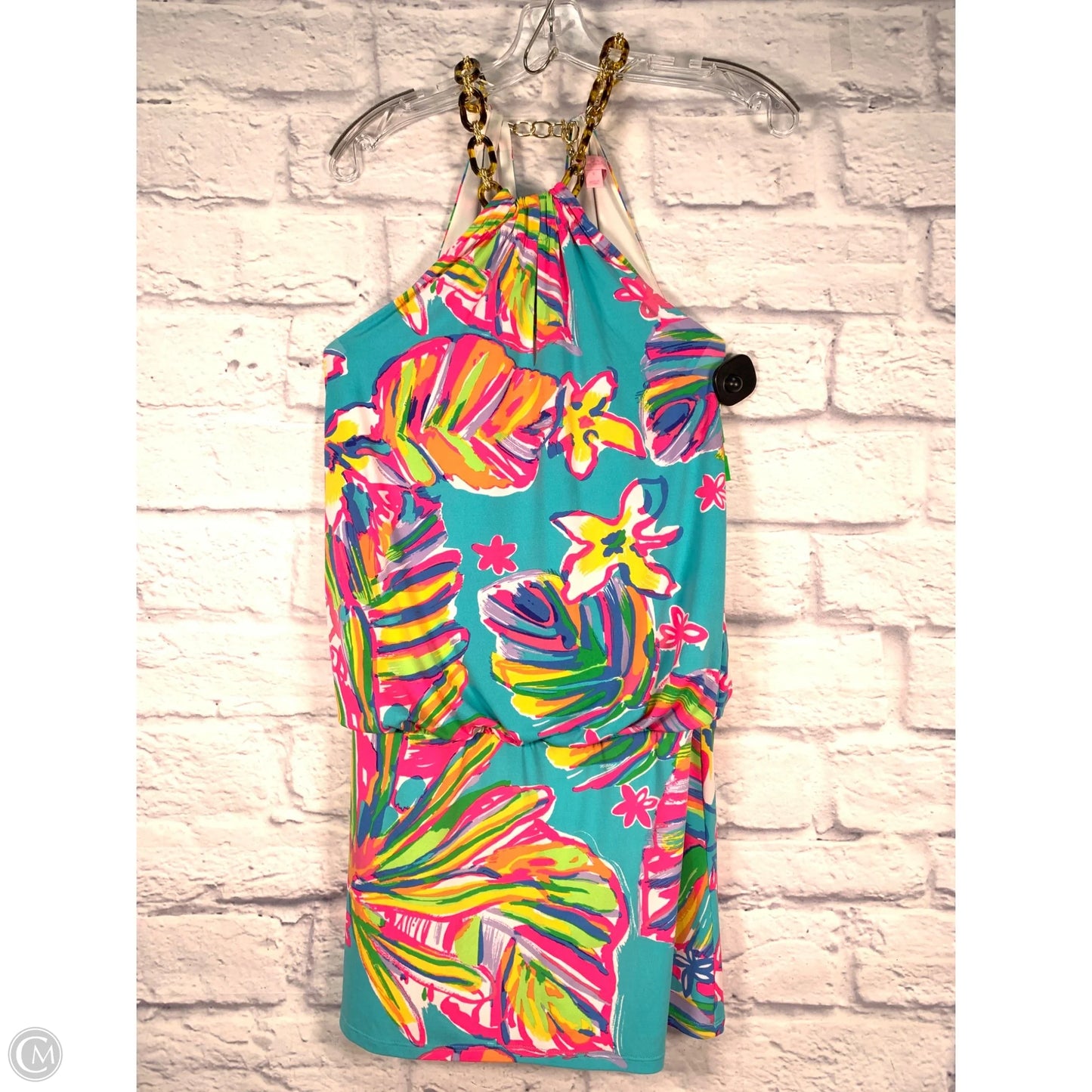 Dress Designer By Lilly Pulitzer In Blue & Orange, Size: S