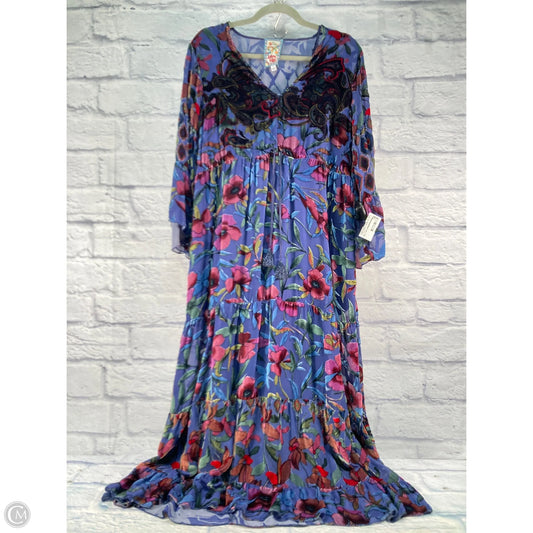 Dress Casual Maxi By Johnny Was In Blue & Purple, Size: S