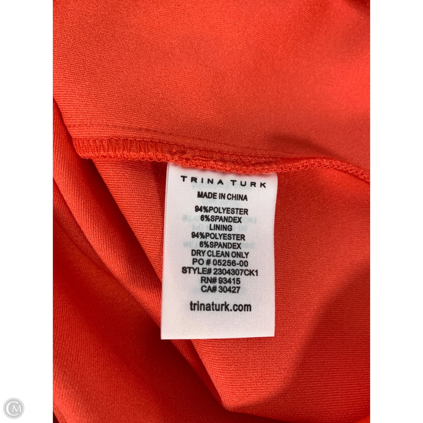 Dress Casual Short By Trina Turk In Coral, Size: Xs
