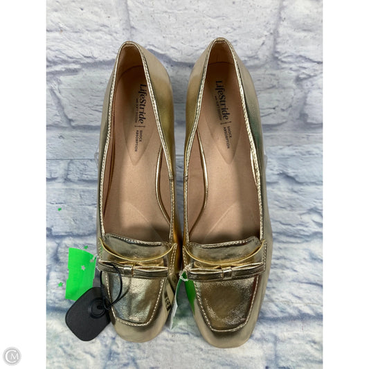 Shoes Flats By Life Stride In Gold, Size: 9.5