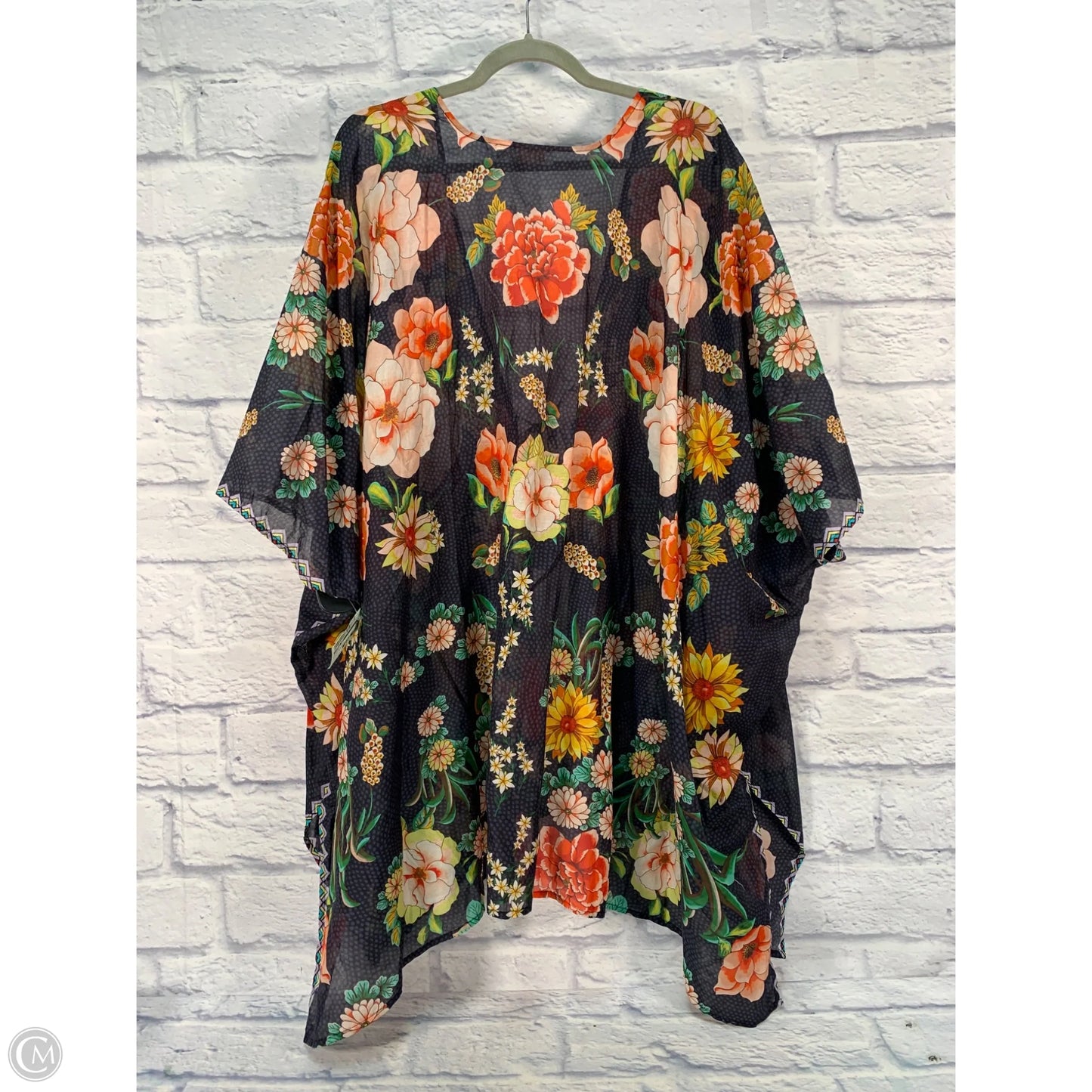 Kimono By Johnny Was In Blue & Orange, Size: L