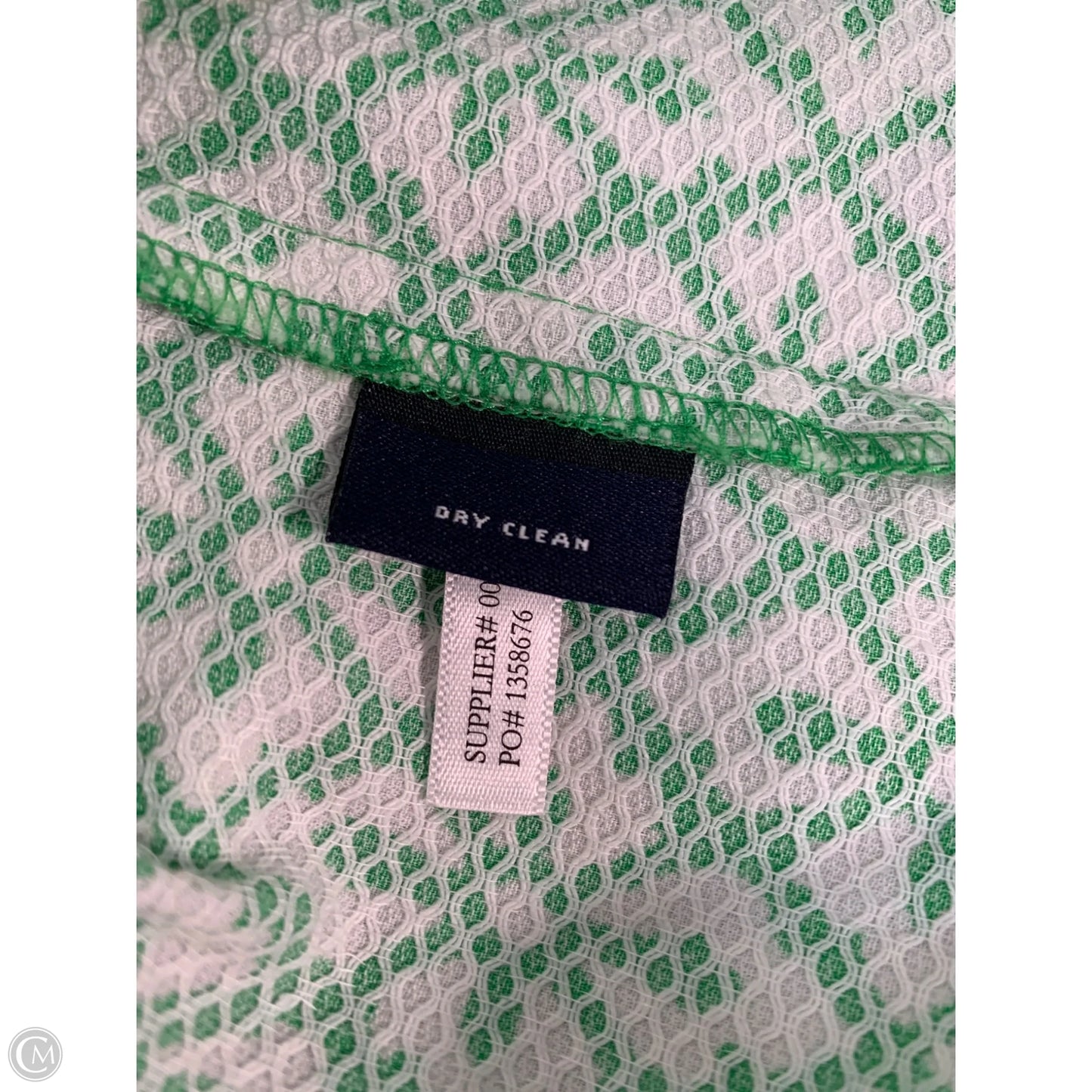 Dress Casual Short By American Living In Green & White, Size: M