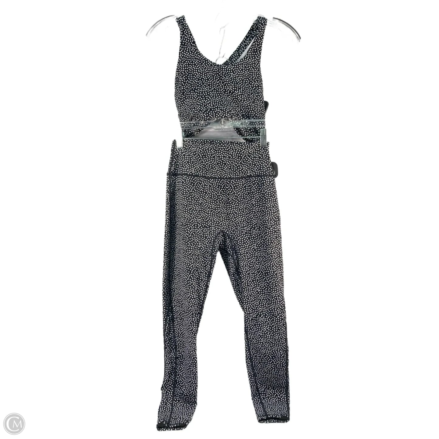 Athletic Pants 2pc By Buffbunny In Black & White, Size: S