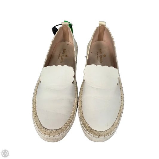 Shoes Designer By Kate Spade In Cream & White, Size: 6.5