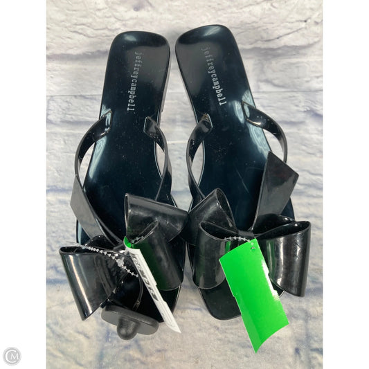 Sandals Flip Flops By Jeffrey Campbell In Black, Size: 8