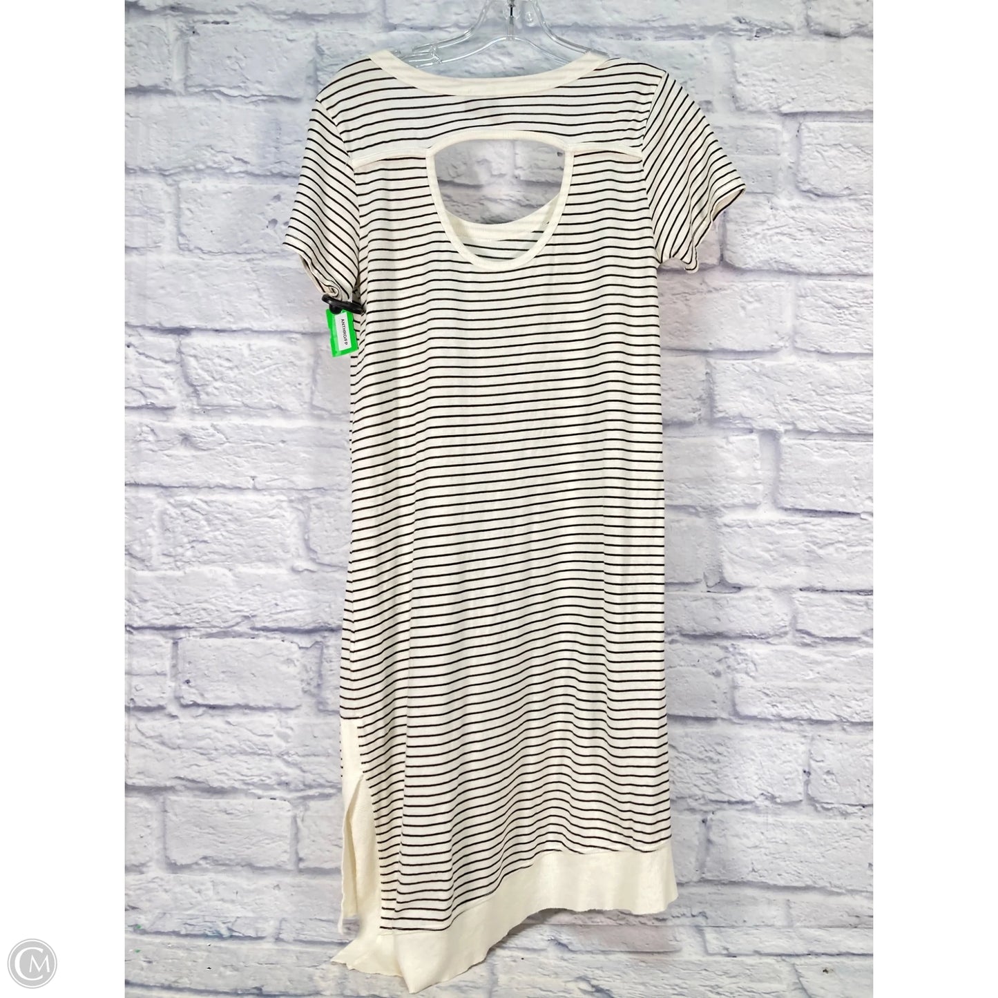 Dress Casual Midi By Left Of Center In Black & Cream, Size: Xs