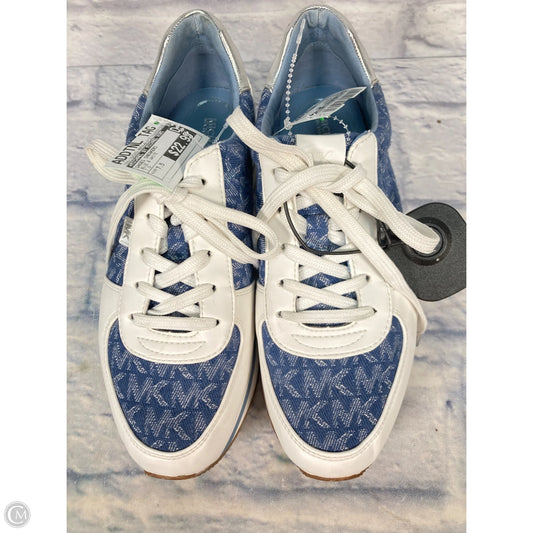 Shoes Sneakers By Michael By Michael Kors In Blue & White, Size: 7.5