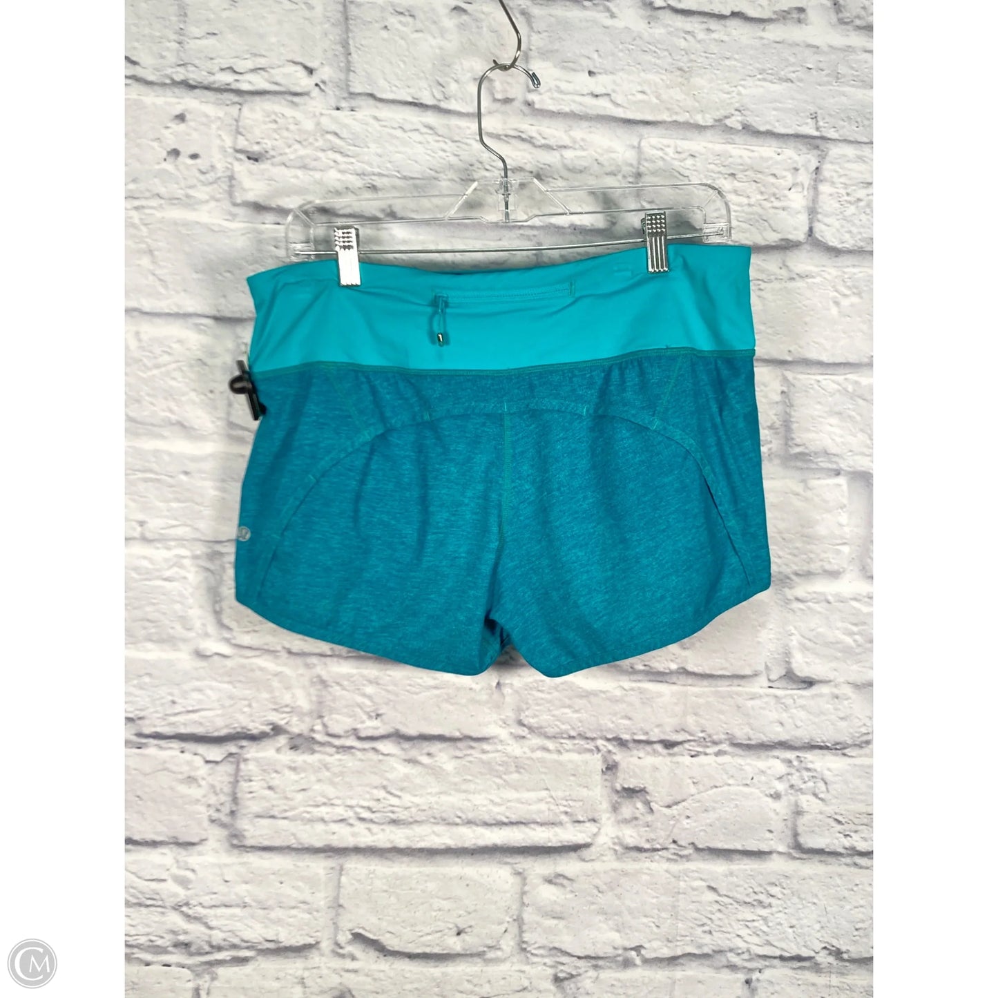 Athletic Shorts By Lululemon In Aqua, Size: 8