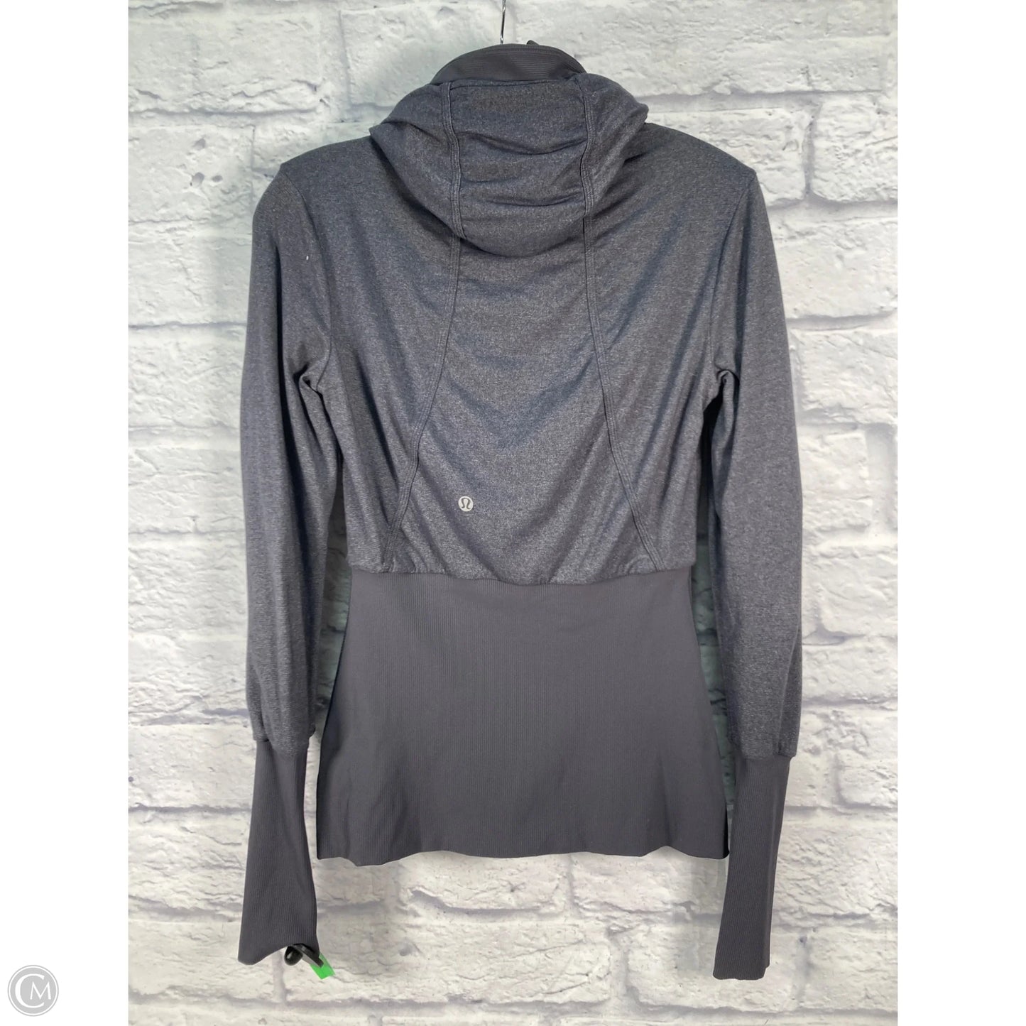 Athletic Jacket By Lululemon In Grey, Size: 4