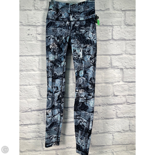 Athletic Leggings By Lululemon In Black & Blue, Size: 6