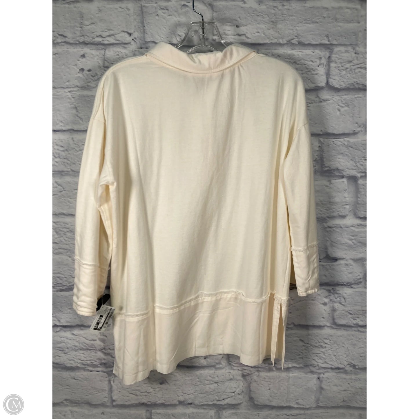 Top 3/4 Sleeve By Tiny In Cream, Size: M
