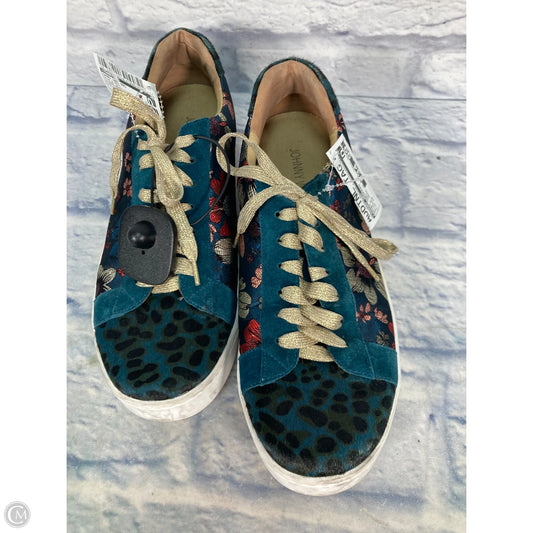 Shoes Sneakers By Johnny Was In Blue & Red, Size: 10