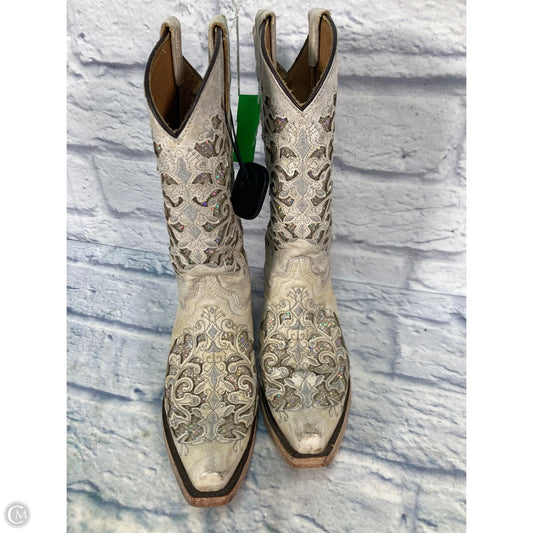 Boots Western By Corral In Cream, Size: 5