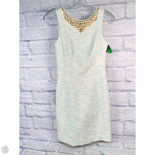 Dress Designer By Lilly Pulitzer In Blue & White, Size: Xxs