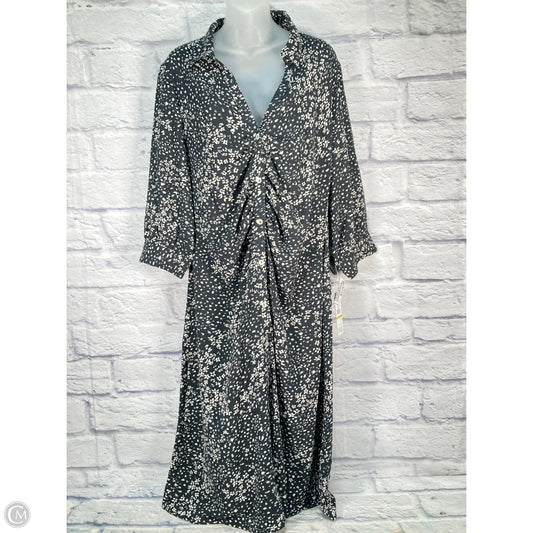 Dress Casual Maxi By Dkny In Black, Size: L