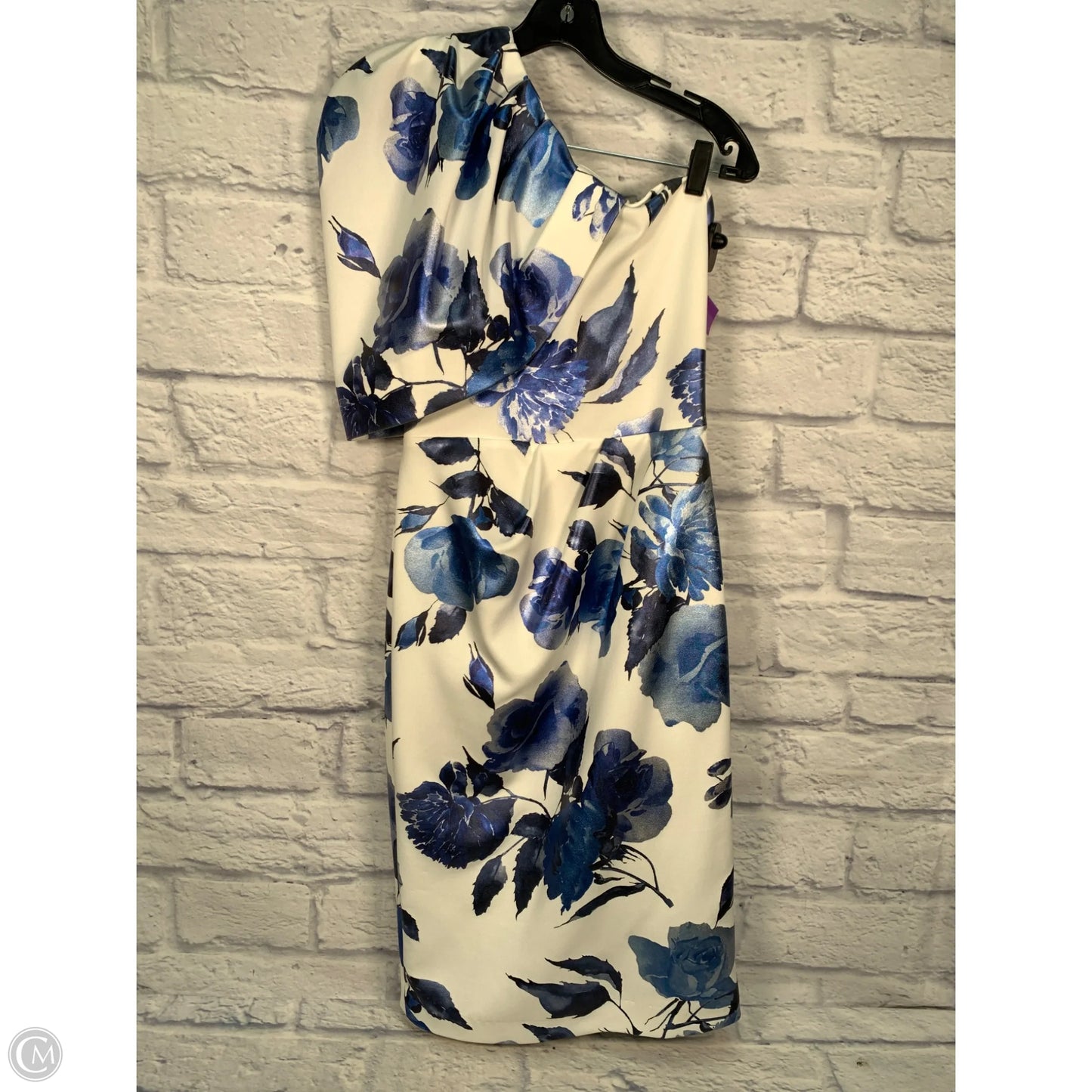 Dress Casual Midi By Black Halo In Blue, Size: M
