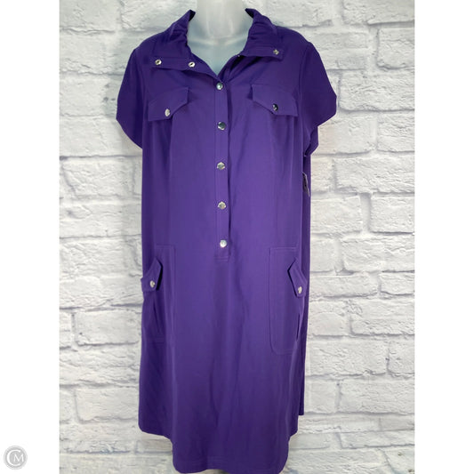 Dress Casual Short By Zenergy By Chicos In Purple, Size: Xl