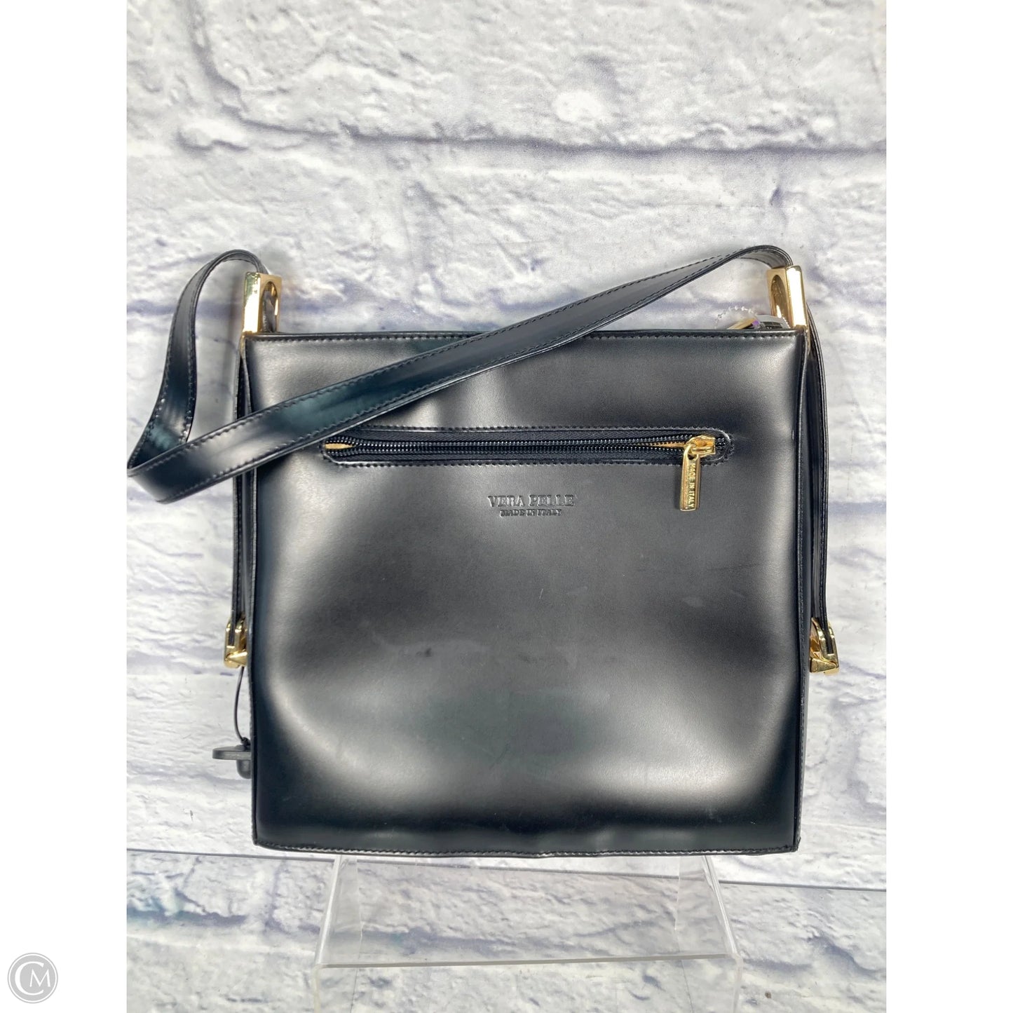 Handbag Leather By Clothes Mentor, Size: Medium