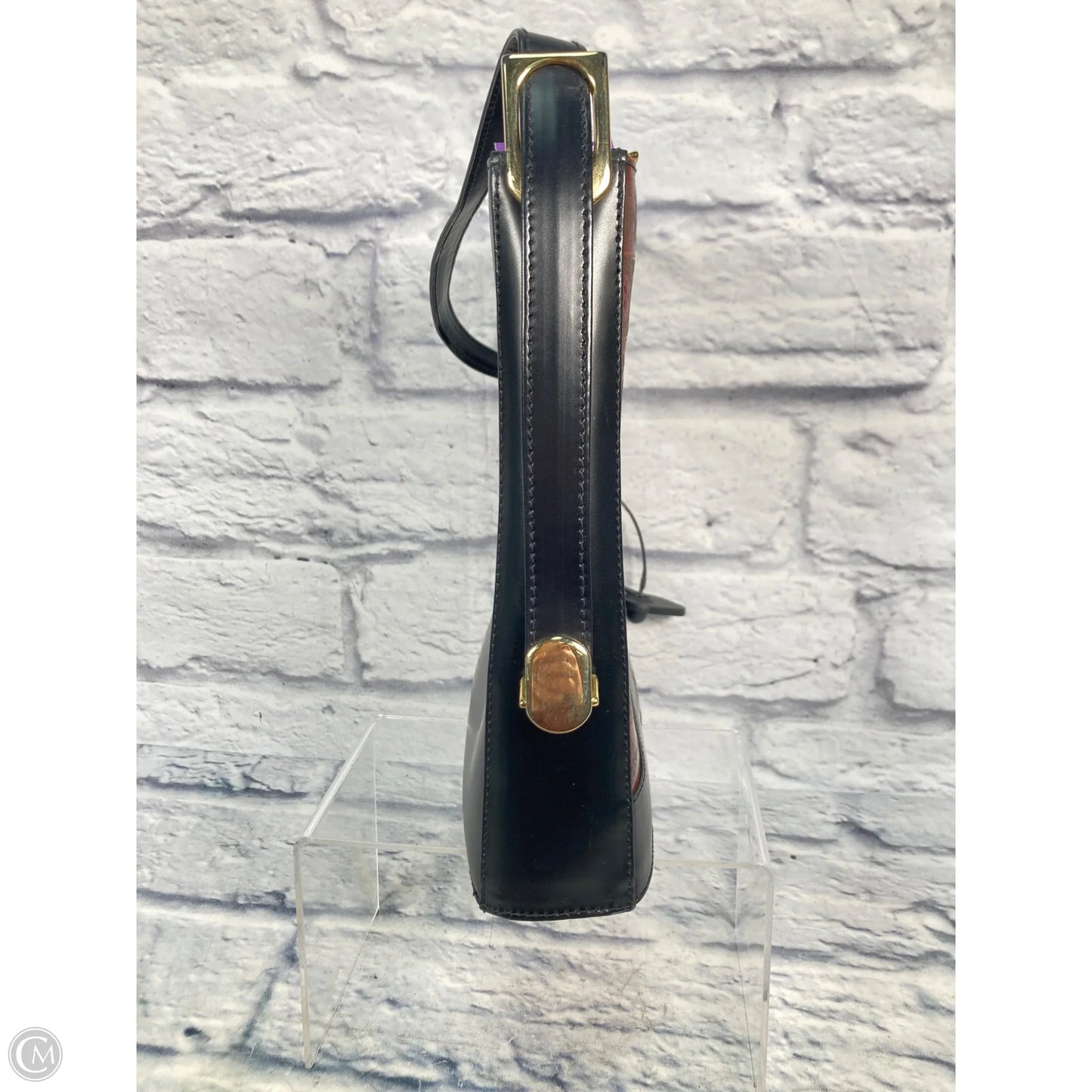 Handbag Leather By Clothes Mentor, Size: Medium
