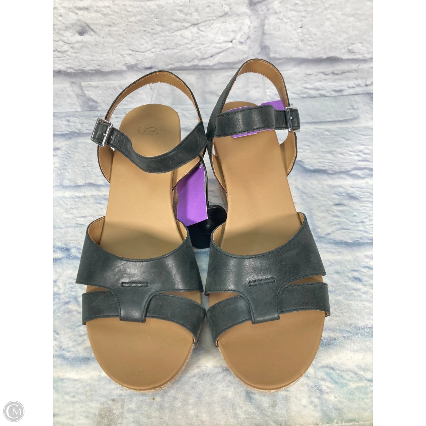 Sandals Designer By Ugg In Beige, Size: 10