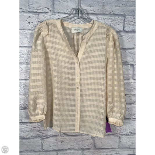 Blouse Long Sleeve By Clothes Mentor In Yellow, Size: L