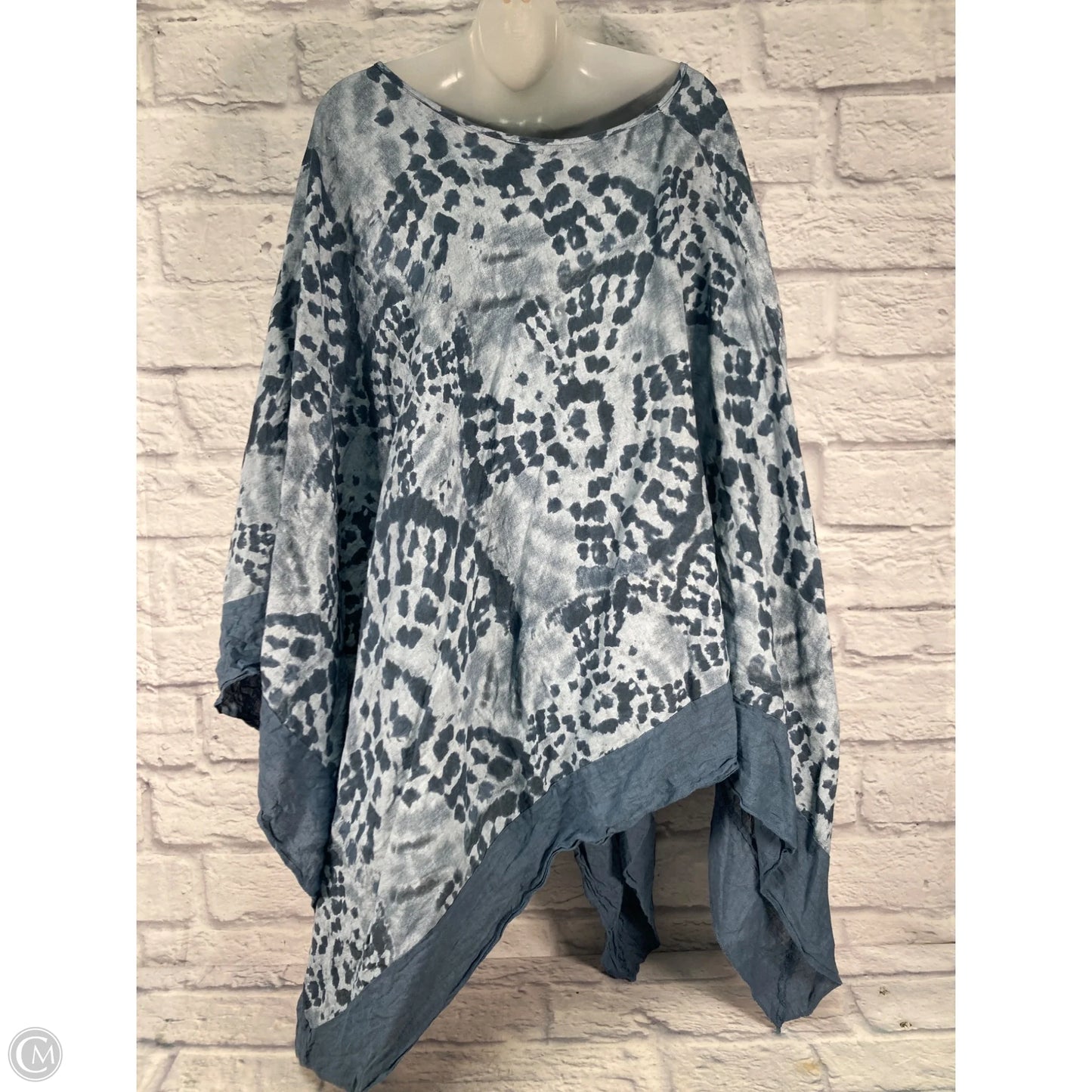 Swimwear Cover-up By Clothes Mentor In Blue, Size: Osfm