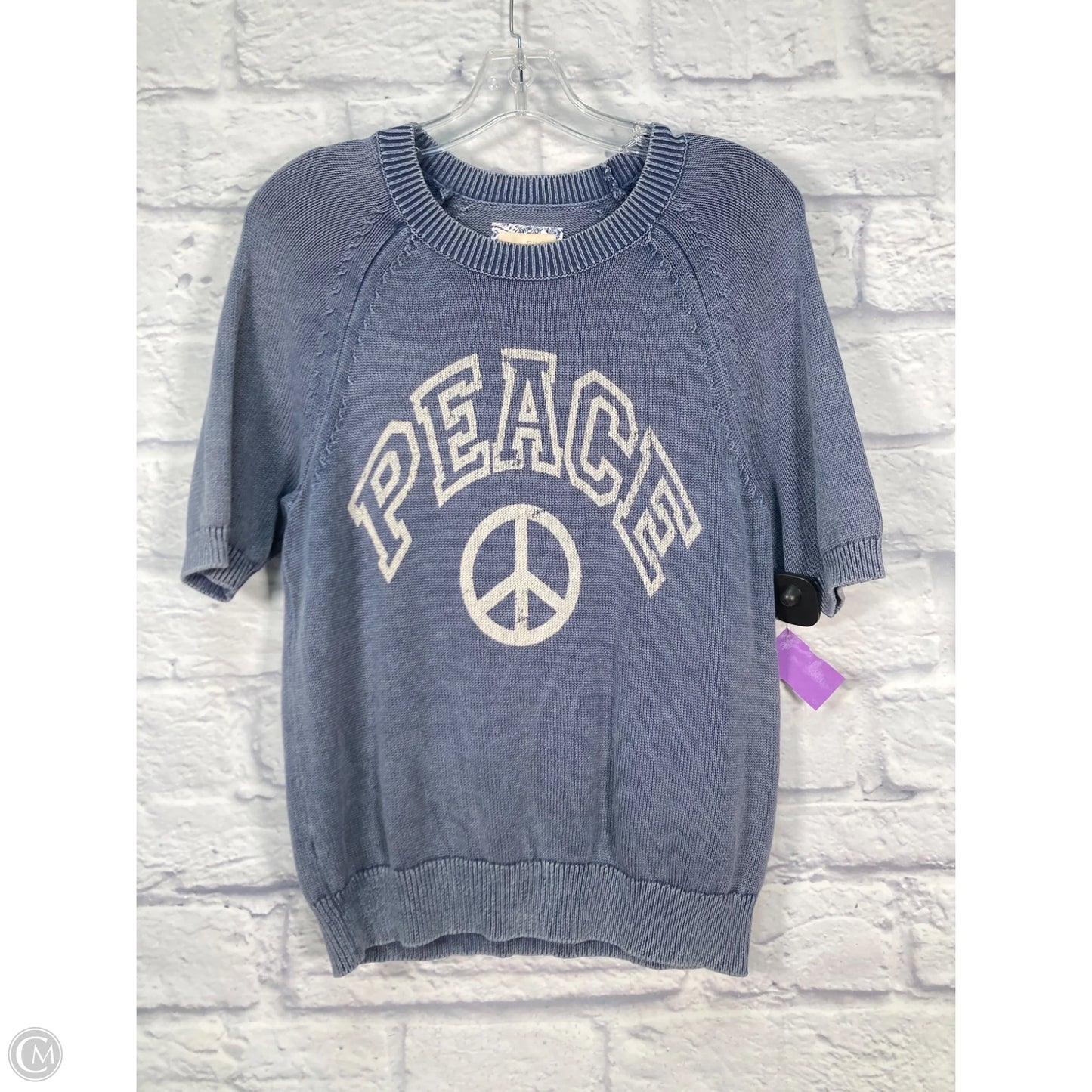 Top Short Sleeve By Pilcro In Blue, Size: S