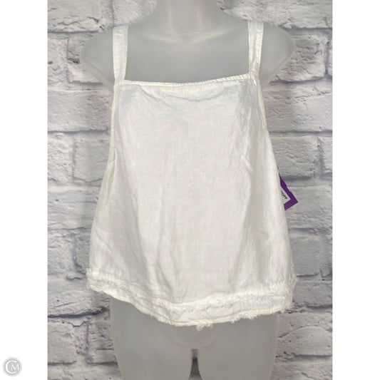 Top Sleeveless By Cloth & Stone In White, Size: M