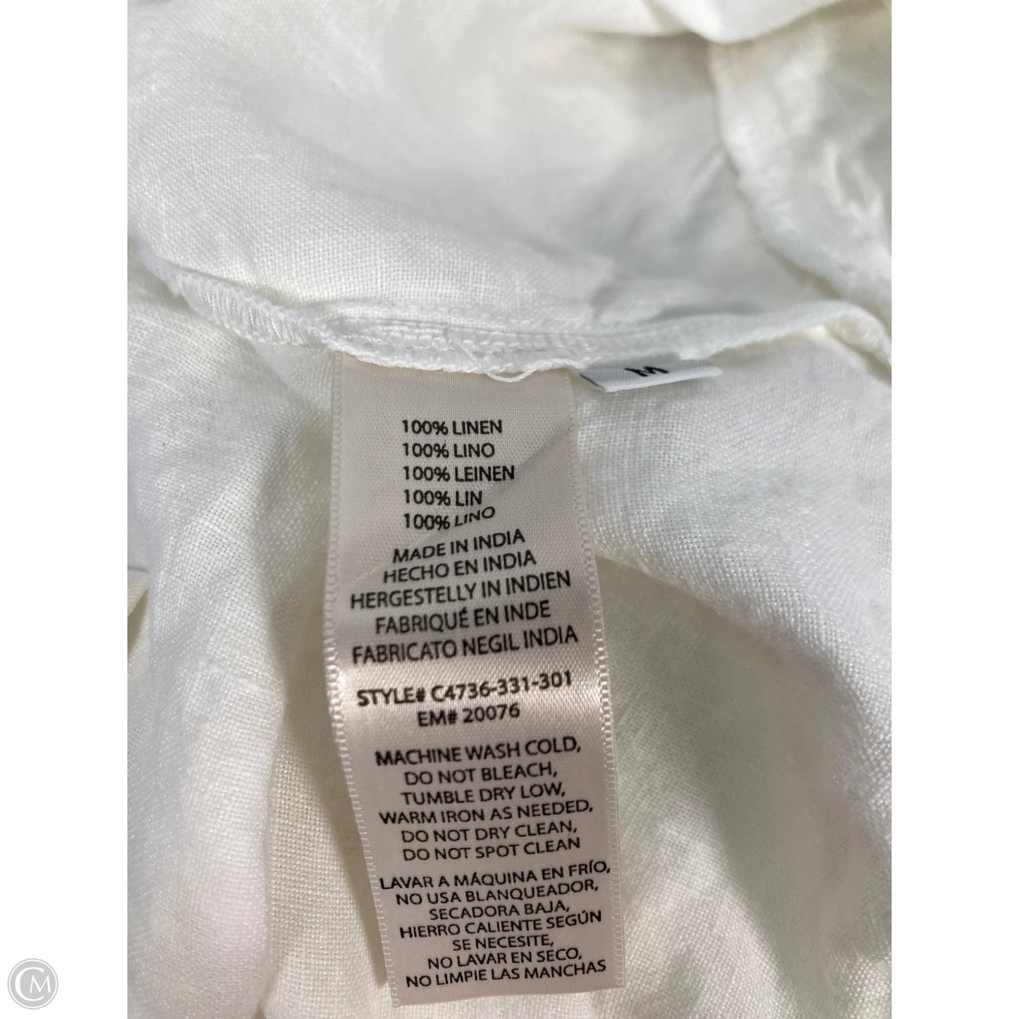 Top Sleeveless By Cloth & Stone In White, Size: M