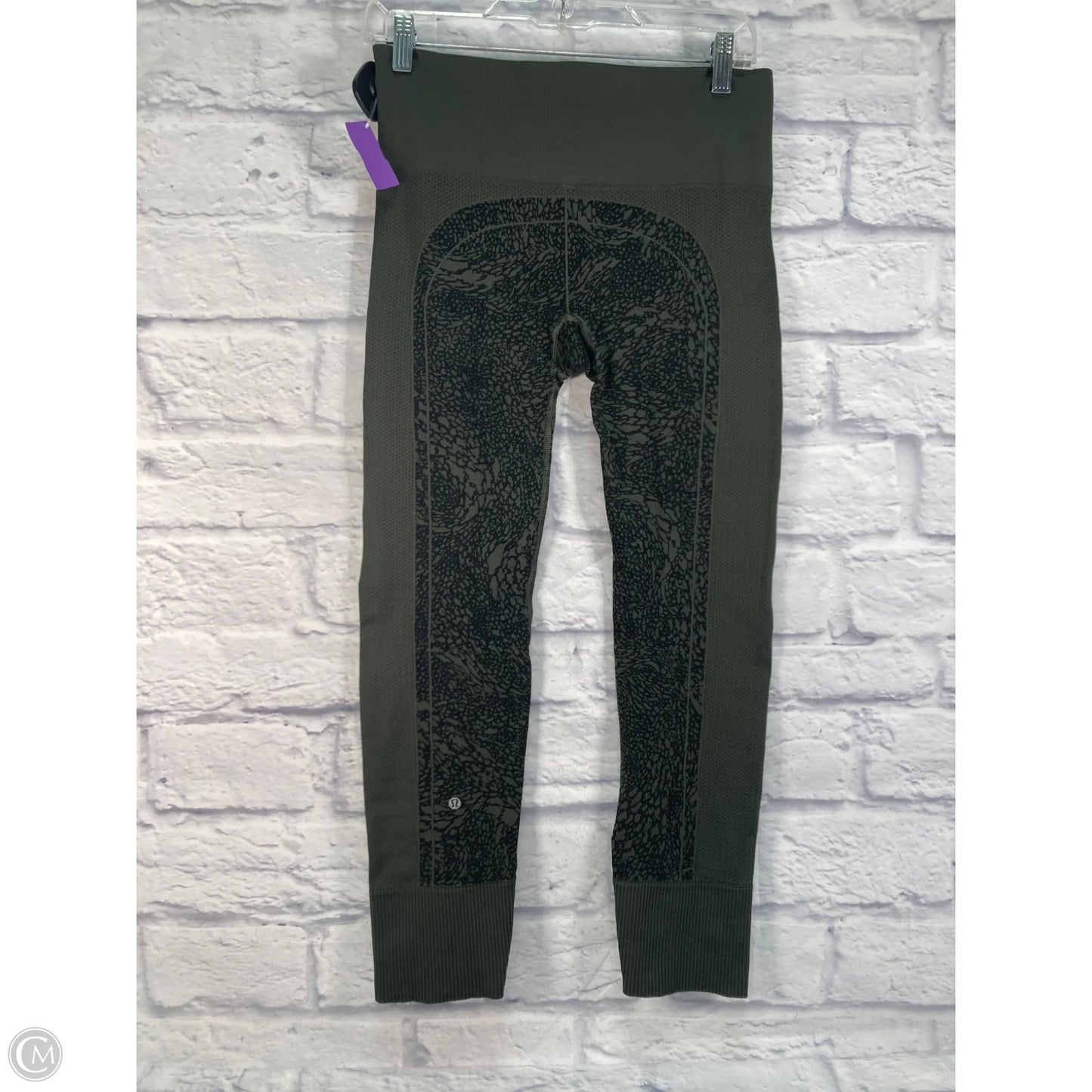 Athletic Leggings By Lululemon In Green, Size: M