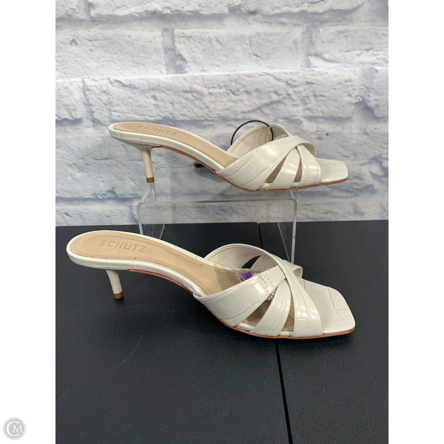 Shoes Heels Kitten By Schutz In Cream, Size: 9