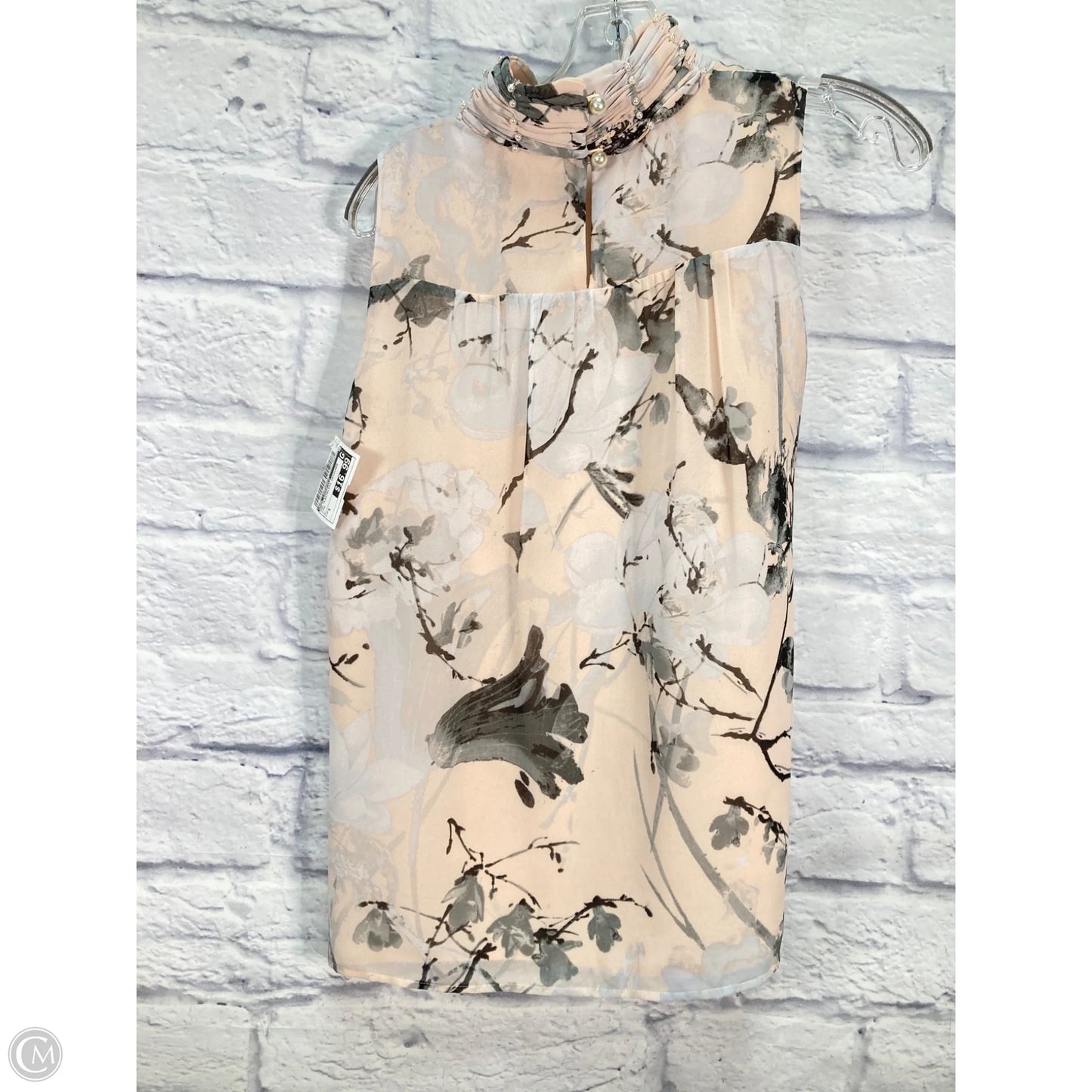 Top Sleeveless Designer By Karl Lagerfeld In Pink, Size: S