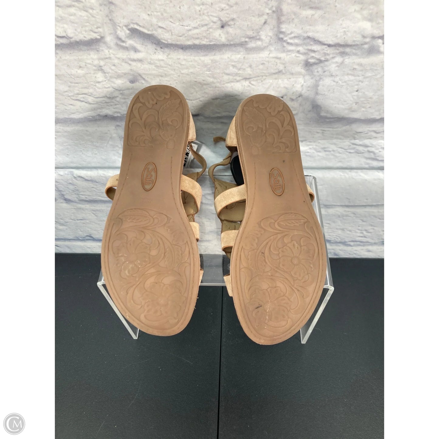 Sandals Flats By Sofft In Tan, Size: 8