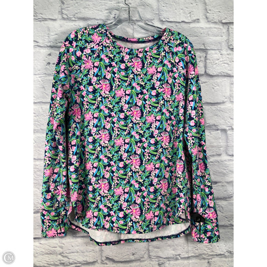 Sweatshirt Designer By Lilly Pulitzer In Blue & Green, Size: M