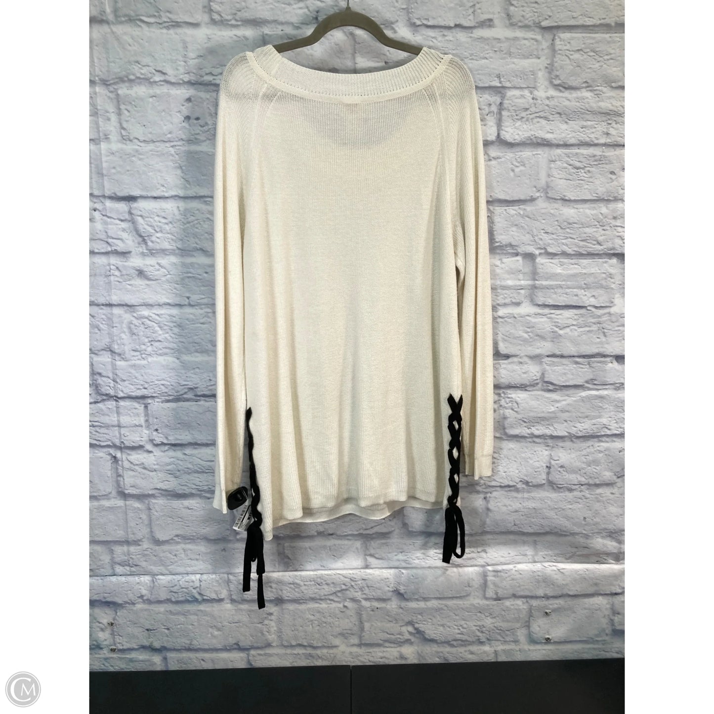 Sweater By Chicos In Cream, Size: Xl
