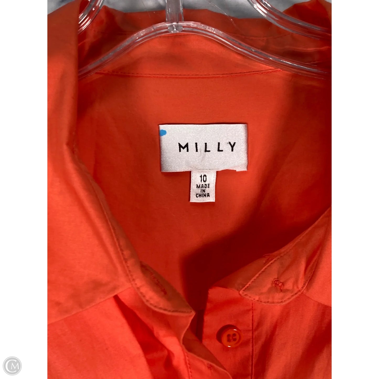 Dress Designer By Milly In Orange, Size: M