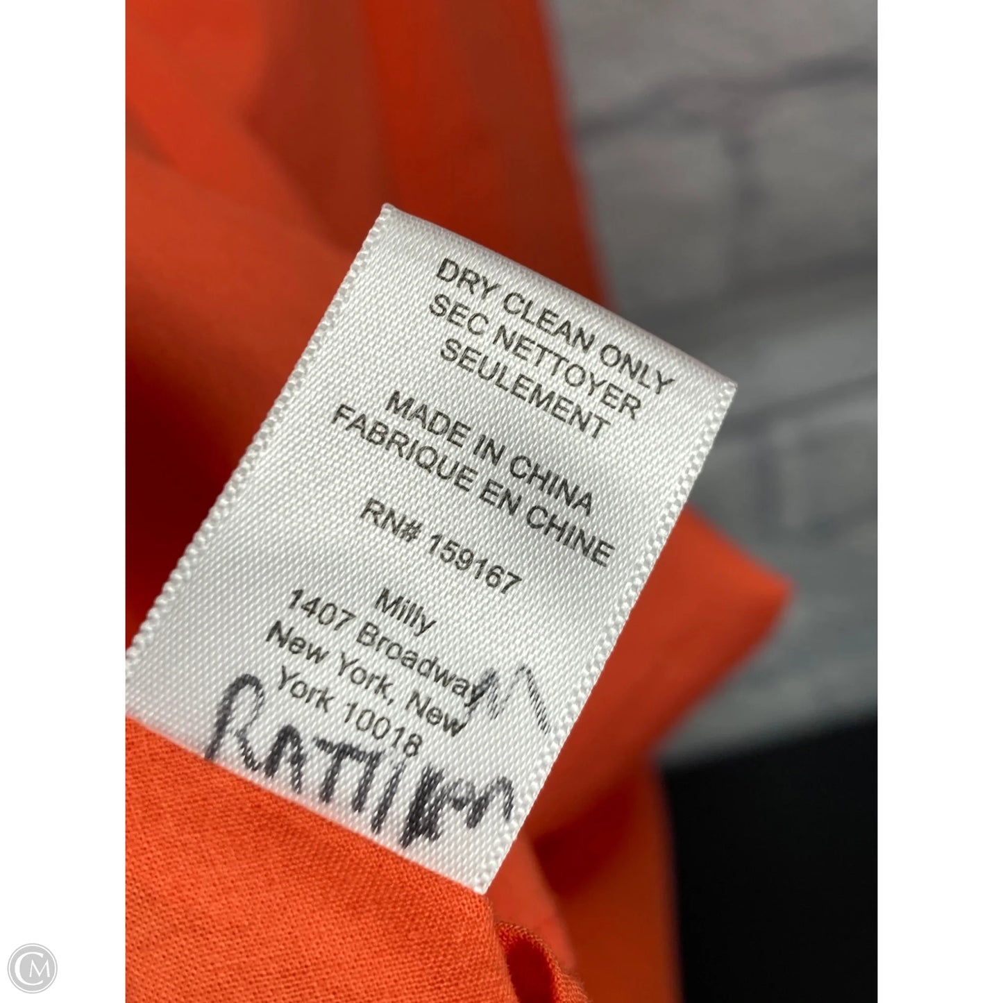 Dress Designer By Milly In Orange, Size: M