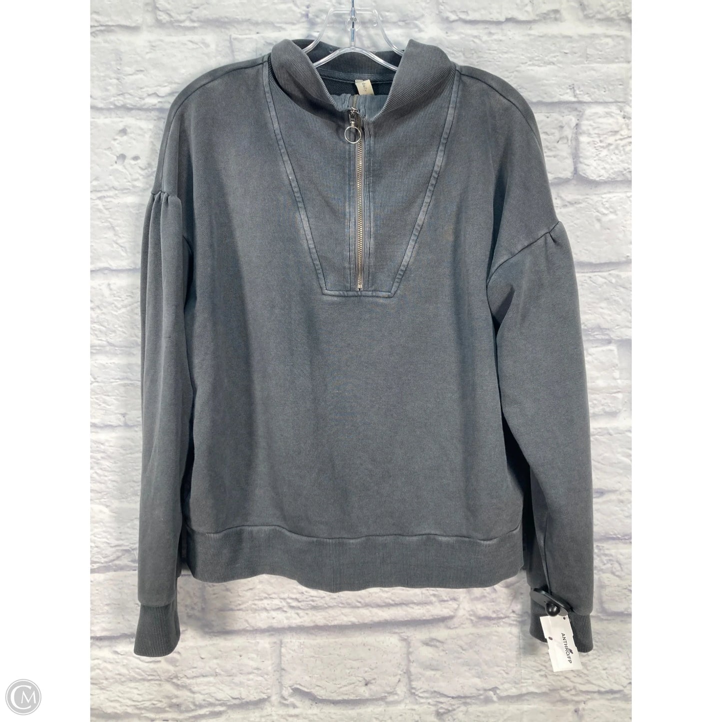 Sweatshirt Collar By Daily Practice By Anthropologie In Grey, Size: M