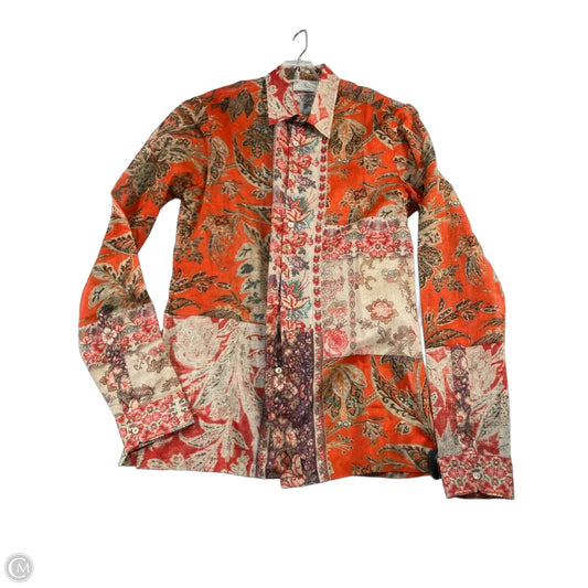 Top Long Sleeve By Clothes Mentor In Red, Size: L