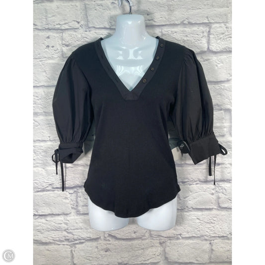 Top Short Sleeve By Ulla Johnson In Black, Size: S